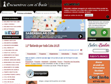 Tablet Screenshot of encuentrosconelbaile.com